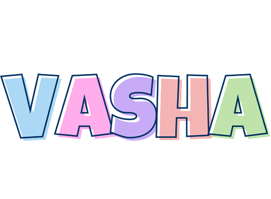 Vasha pastel logo