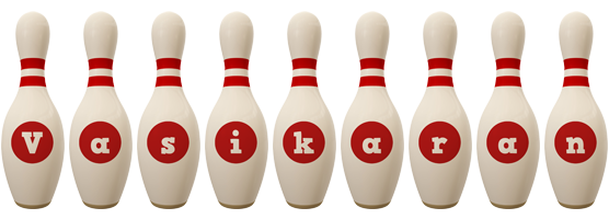 Vasikaran bowling-pin logo