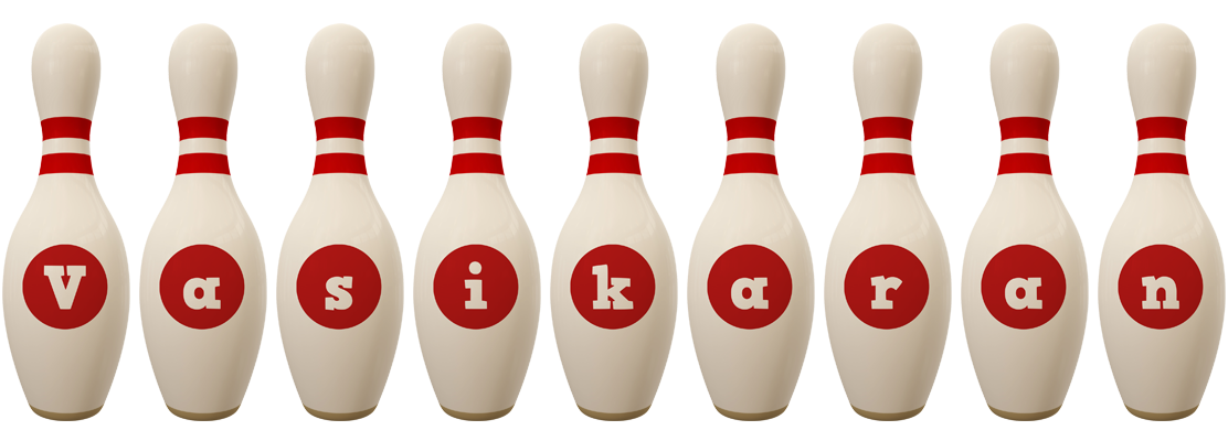 Vasikaran bowling-pin logo