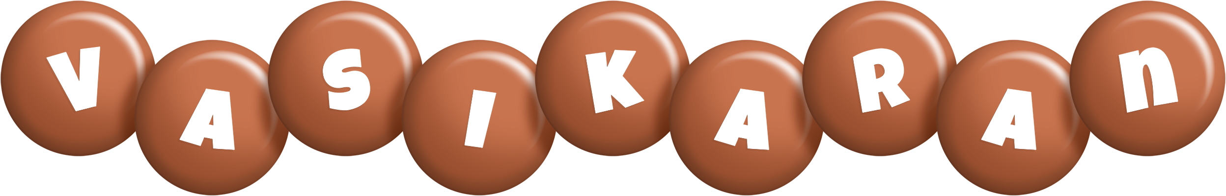 Vasikaran candy-brown logo
