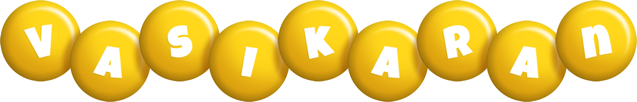 Vasikaran candy-yellow logo