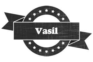 Vasil grunge logo