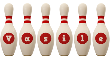 Vasile bowling-pin logo