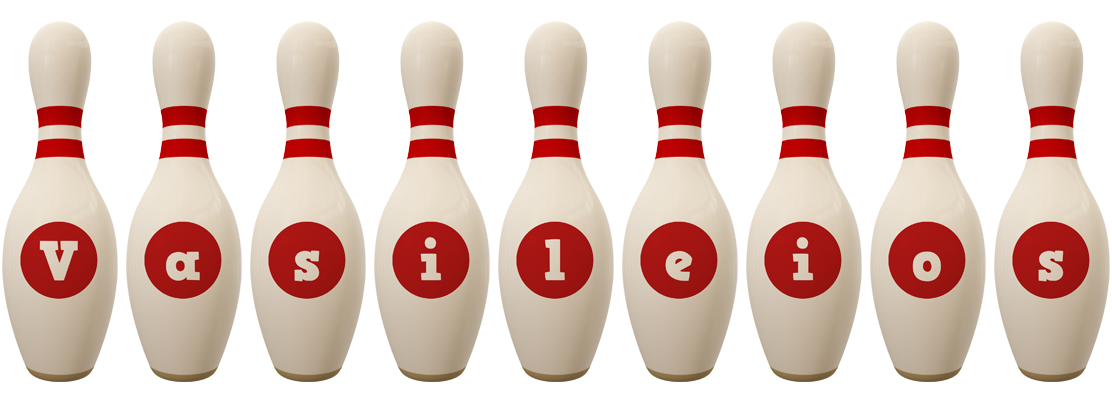 Vasileios bowling-pin logo