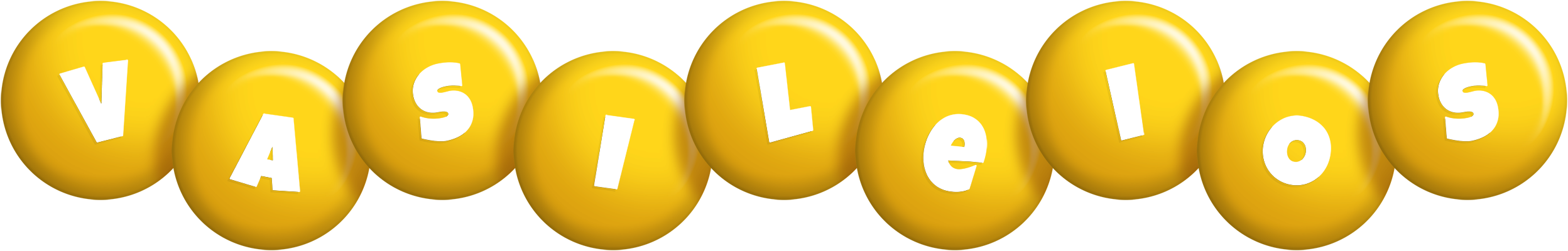 Vasileios candy-yellow logo