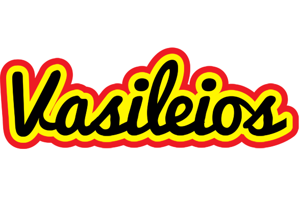 Vasileios flaming logo