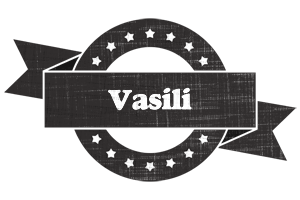 Vasili grunge logo