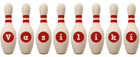 Vasiliki bowling-pin logo