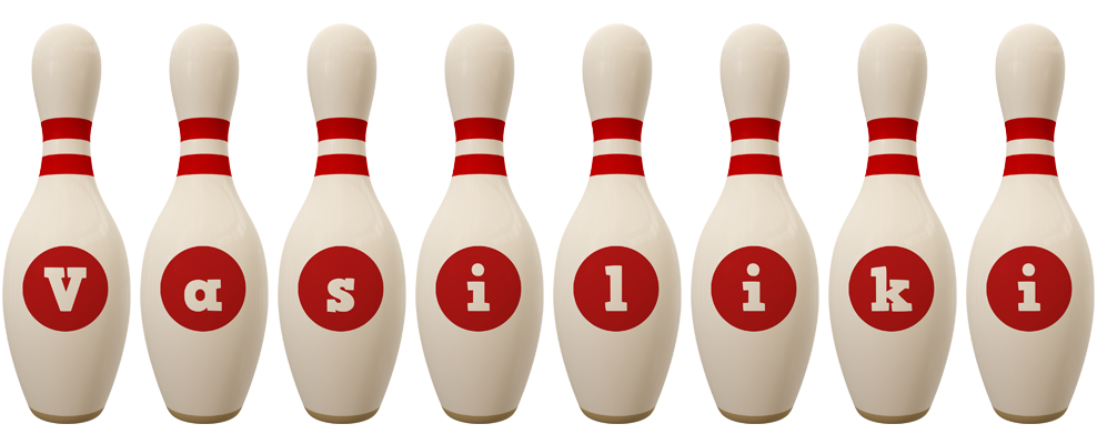 Vasiliki bowling-pin logo