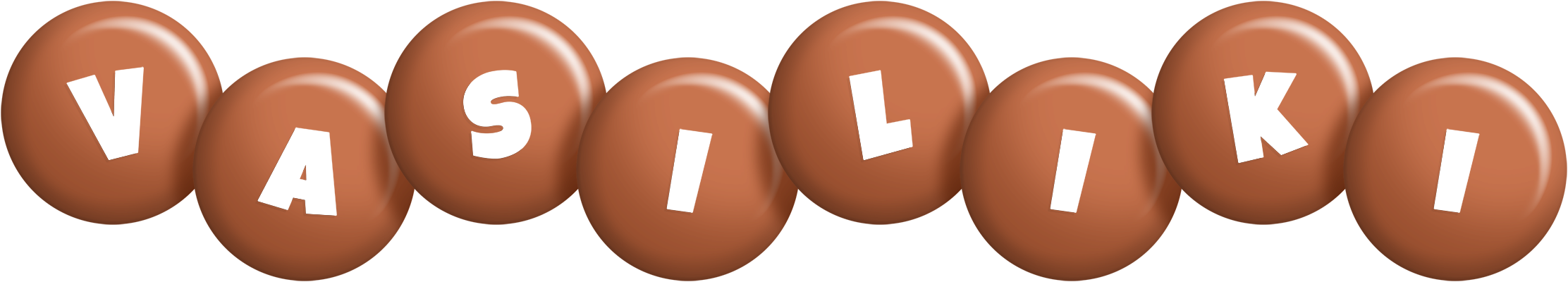 Vasiliki candy-brown logo