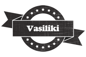 Vasiliki grunge logo