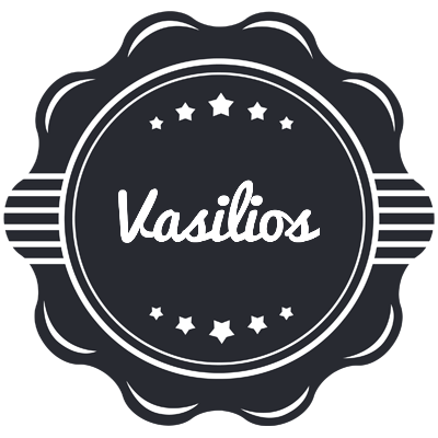 Vasilios badge logo