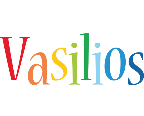 Vasilios birthday logo