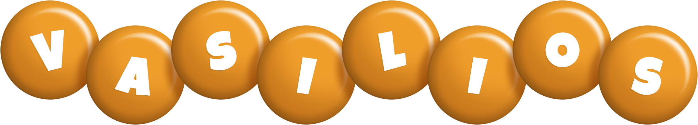 Vasilios candy-orange logo