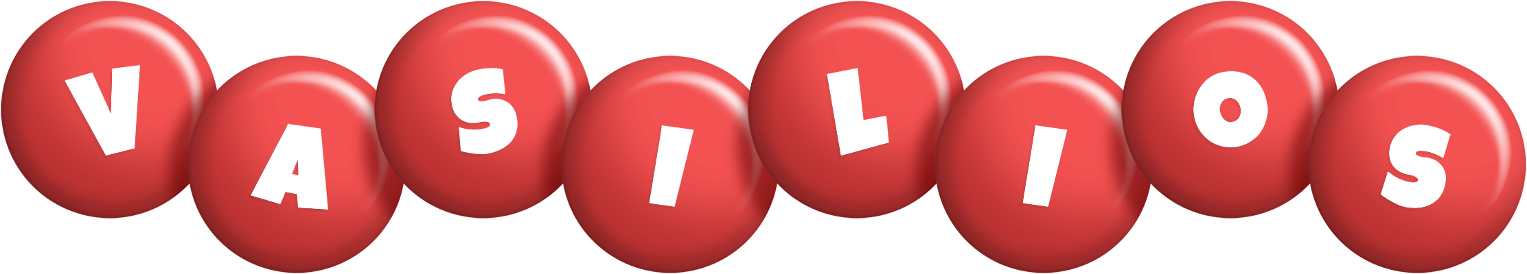 Vasilios candy-red logo