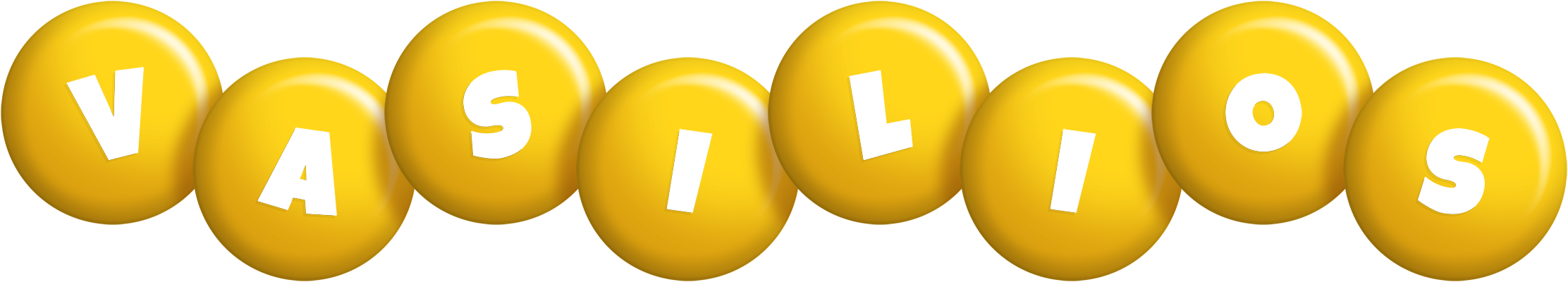 Vasilios candy-yellow logo