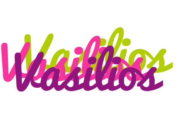 Vasilios flowers logo
