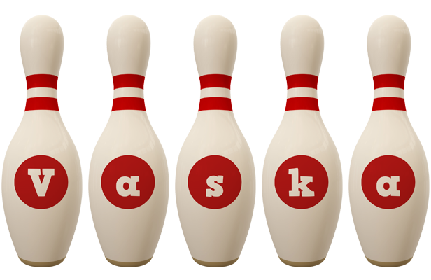 Vaska bowling-pin logo