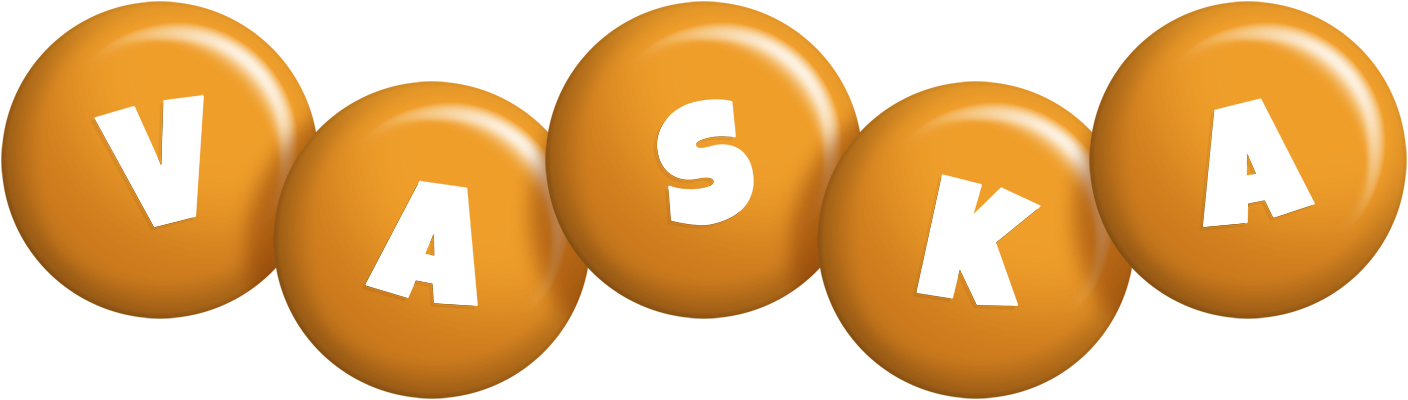 Vaska candy-orange logo