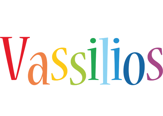 Vassilios birthday logo