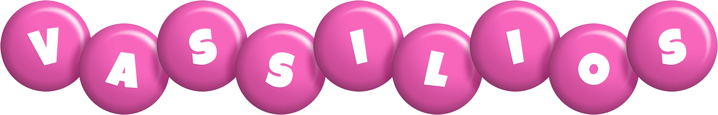 Vassilios candy-pink logo