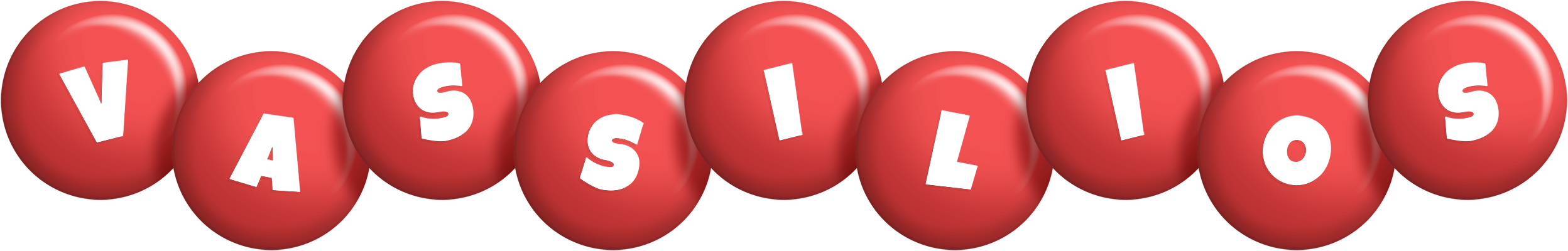 Vassilios candy-red logo