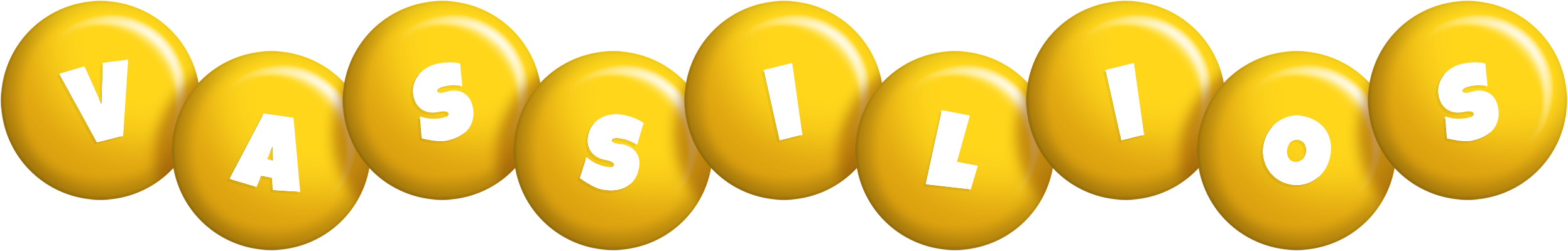 Vassilios candy-yellow logo