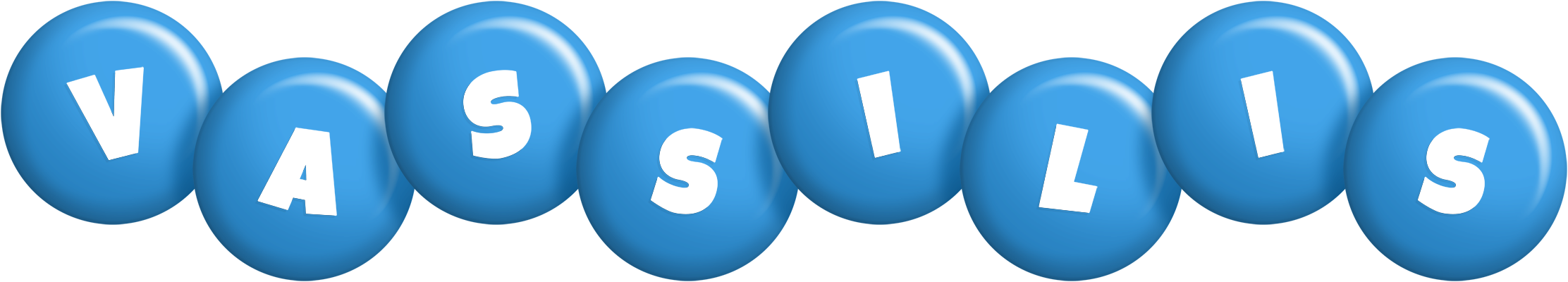 Vassilis candy-blue logo