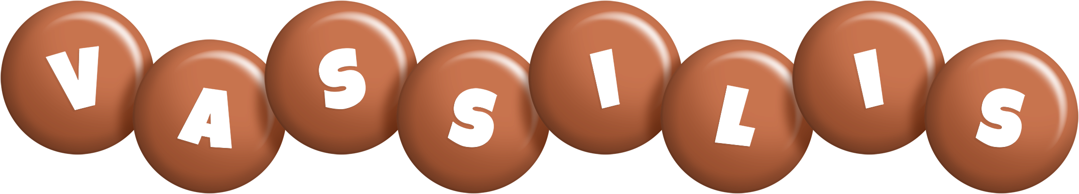 Vassilis candy-brown logo