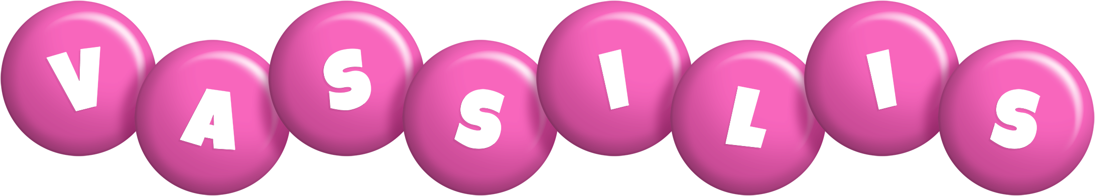 Vassilis candy-pink logo