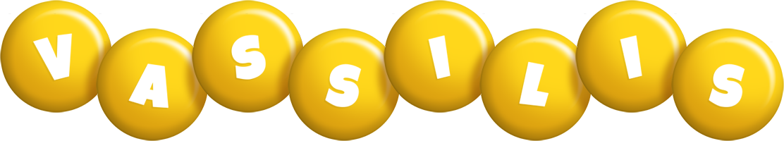 Vassilis candy-yellow logo