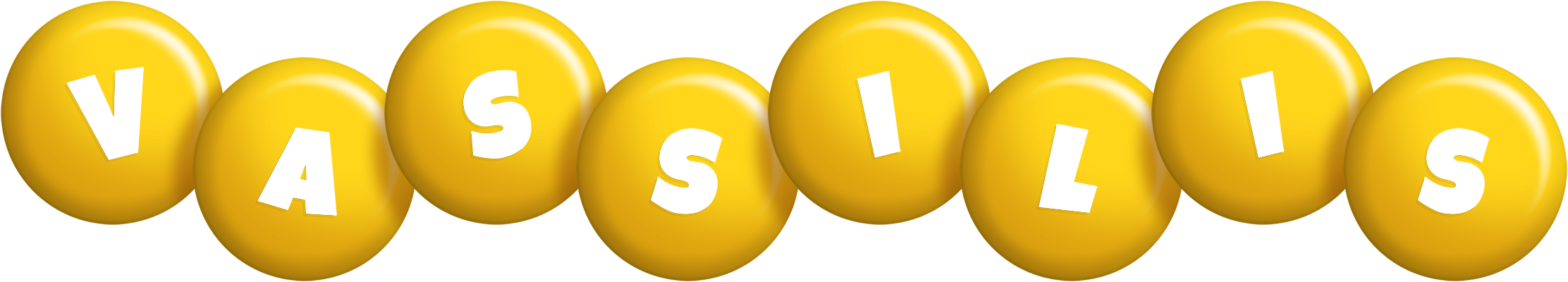 Vassilis candy-yellow logo