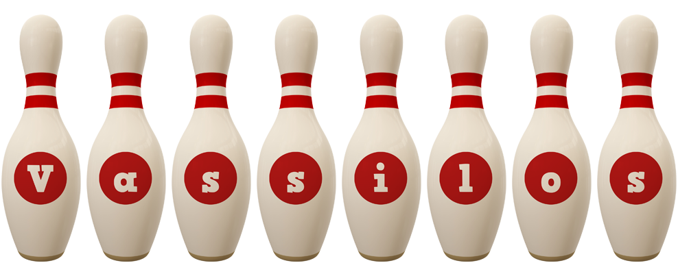 Vassilos bowling-pin logo