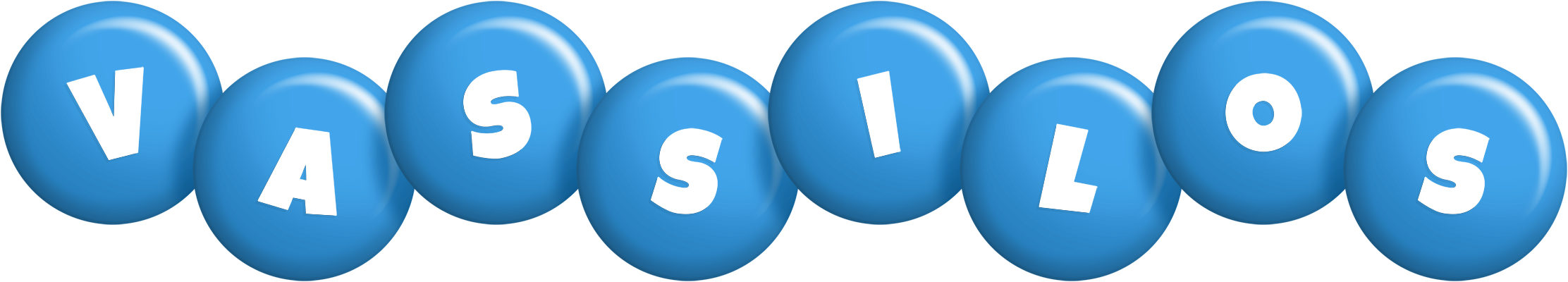 Vassilos candy-blue logo