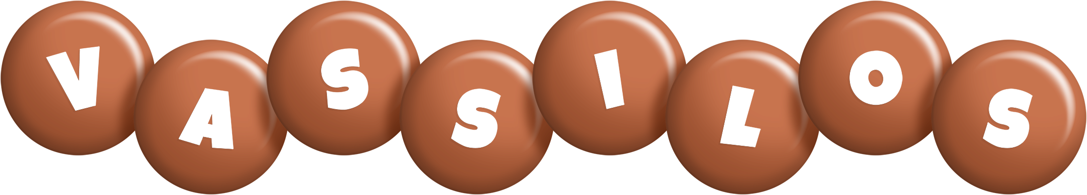 Vassilos candy-brown logo