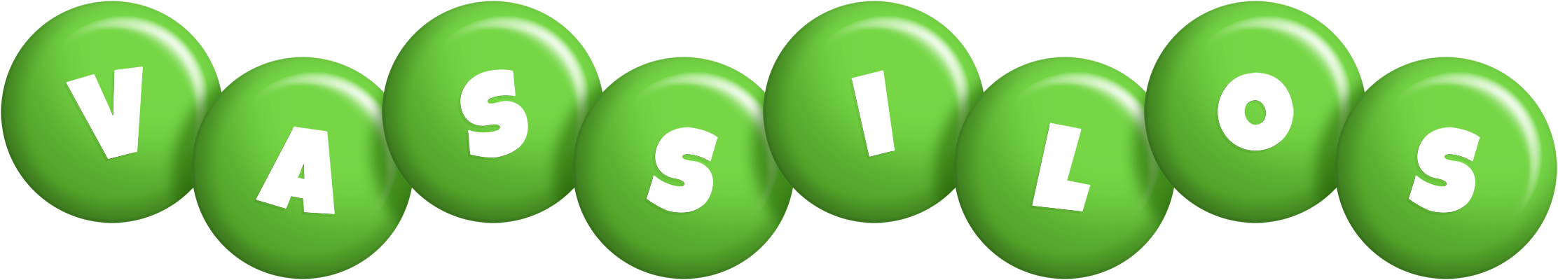 Vassilos candy-green logo