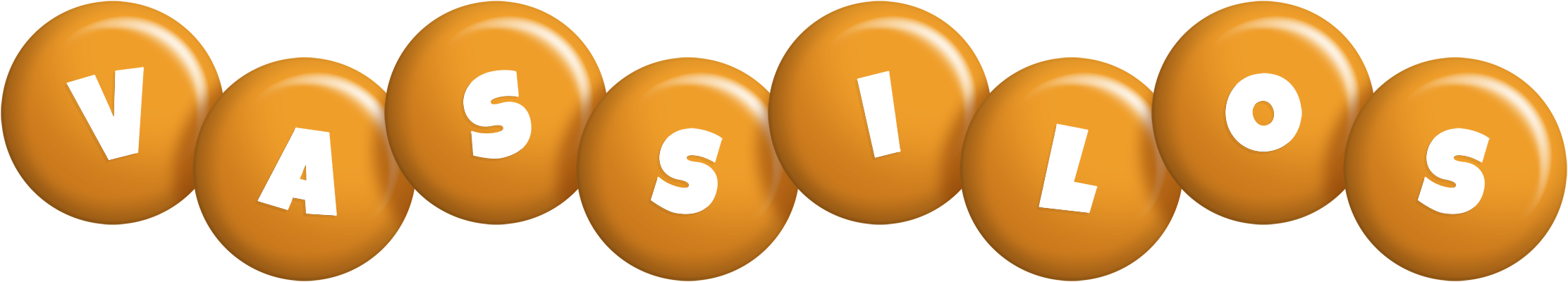 Vassilos candy-orange logo