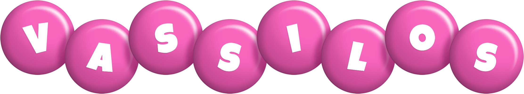 Vassilos candy-pink logo