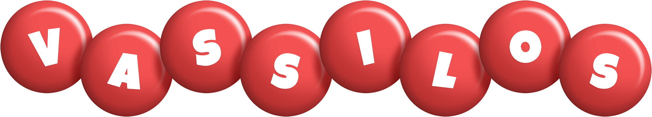 Vassilos candy-red logo