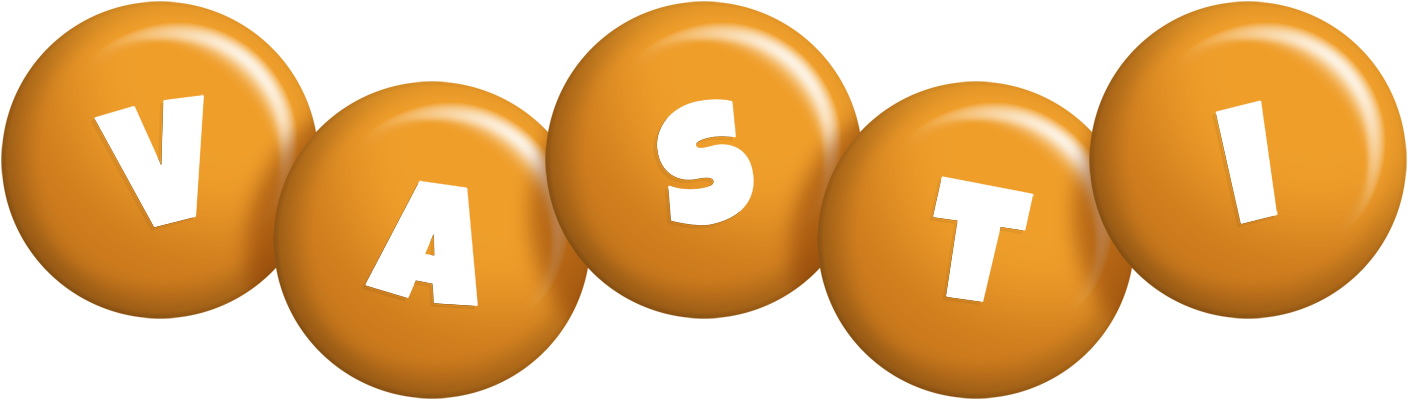 Vasti candy-orange logo