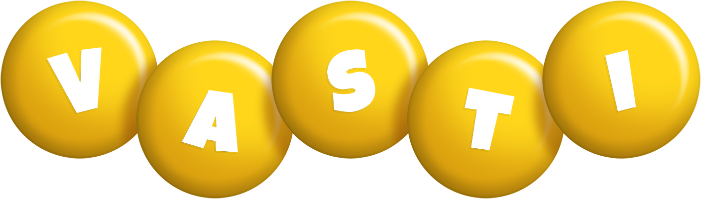 Vasti candy-yellow logo