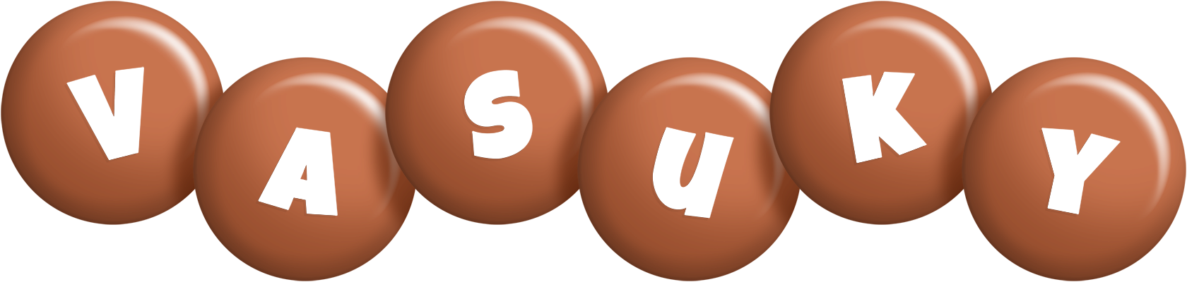 Vasuky candy-brown logo