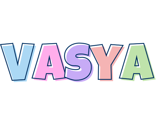 Vasya pastel logo