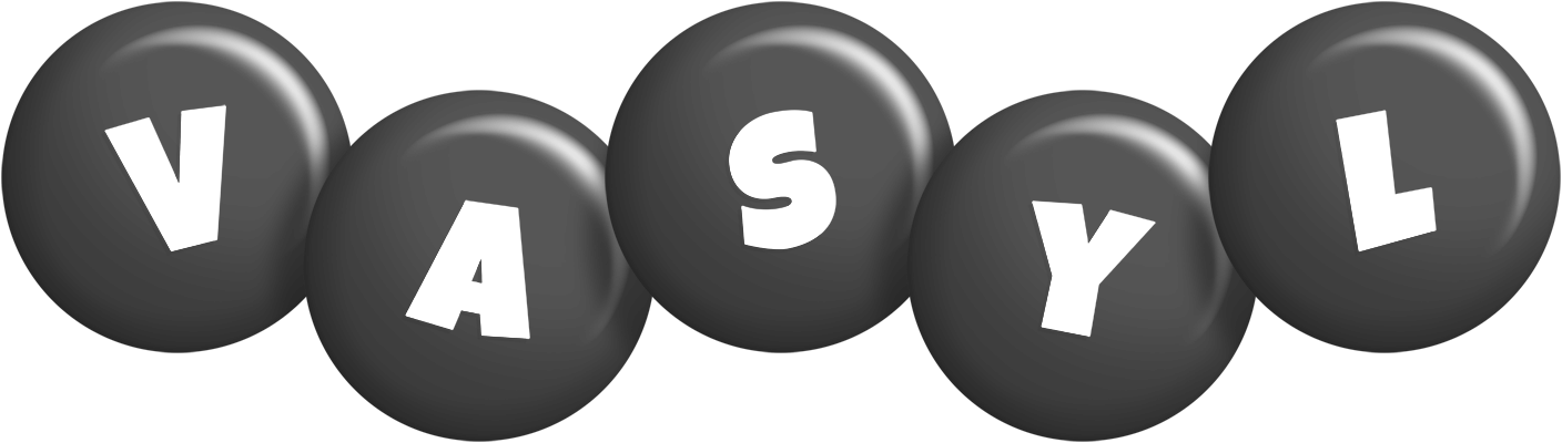 Vasyl candy-black logo