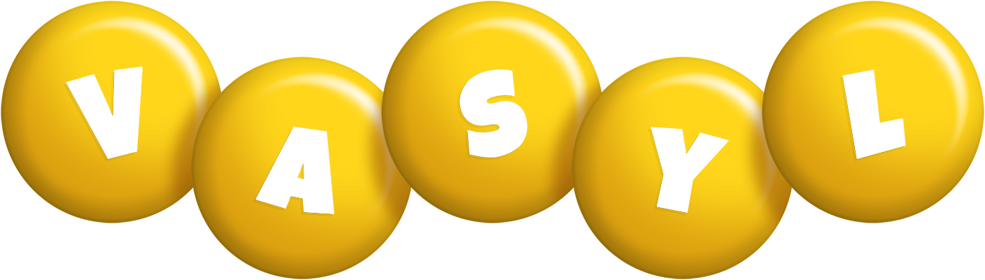 Vasyl candy-yellow logo