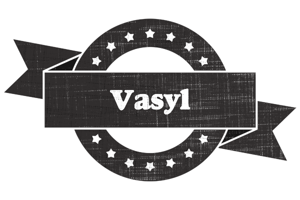 Vasyl grunge logo