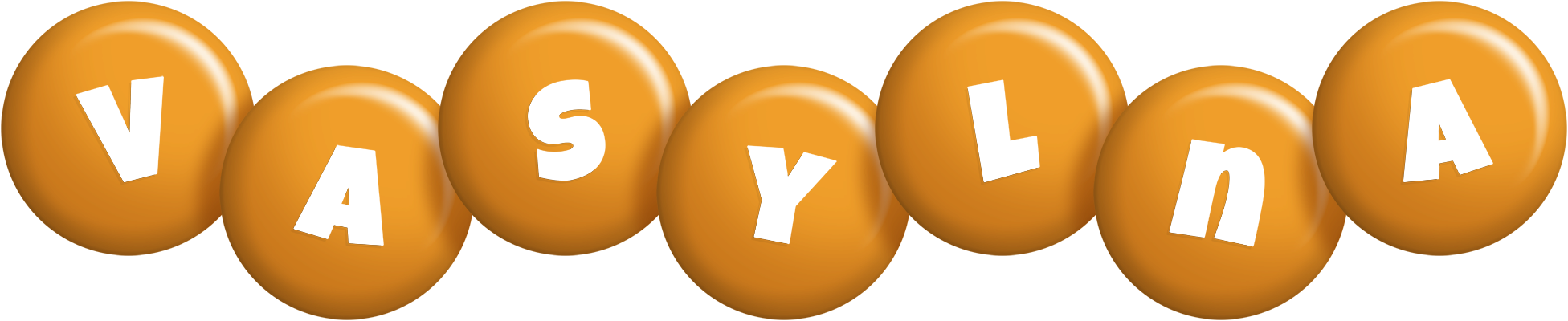 Vasylna candy-orange logo