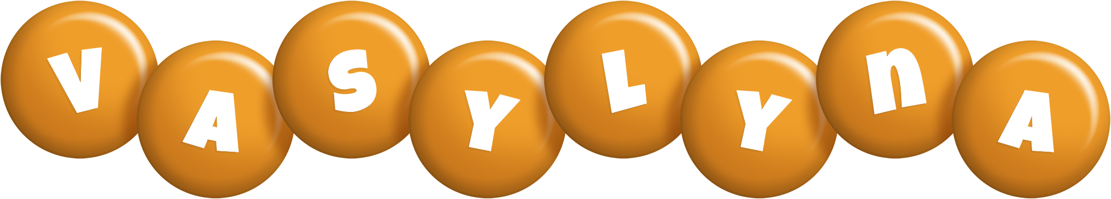 Vasylyna candy-orange logo