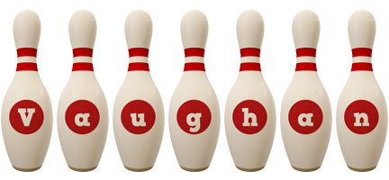 Vaughan bowling-pin logo