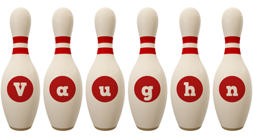 Vaughn bowling-pin logo